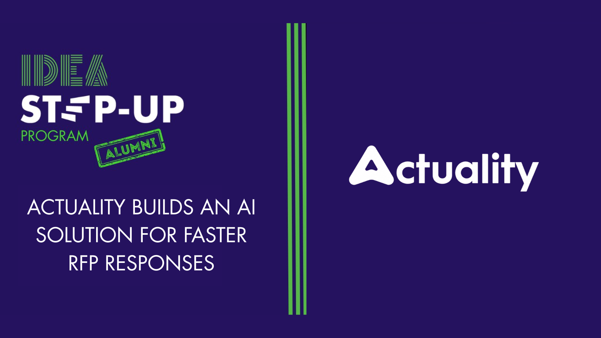 You are currently viewing IDEA Mississauga Alumni Actuality Builds an AI Solution for Faster RFP Responses